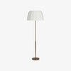 Vellaro Brass Floor Lamp with Fabric Shade – Modern Standing Light for Living Room or Bedroom