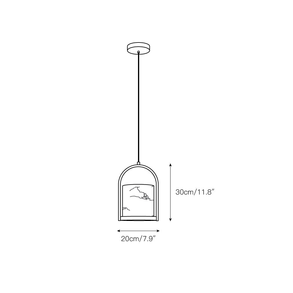 Cortland Alabaster Pendant Light