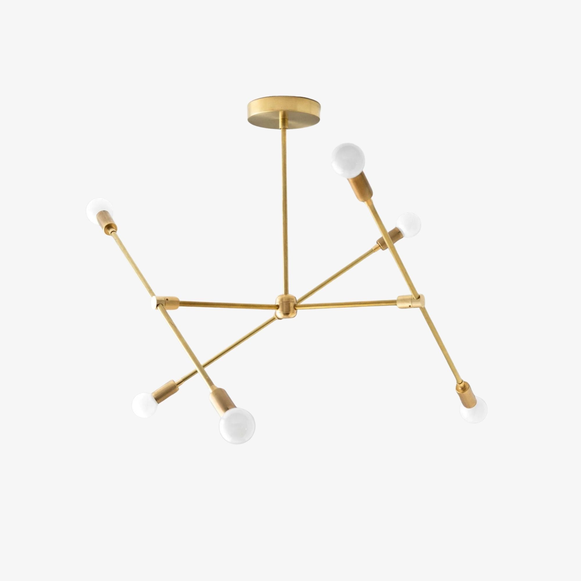 Mobilux Line Modern Mobile Chandelier - Minimalist Ceiling Light for Dining Room