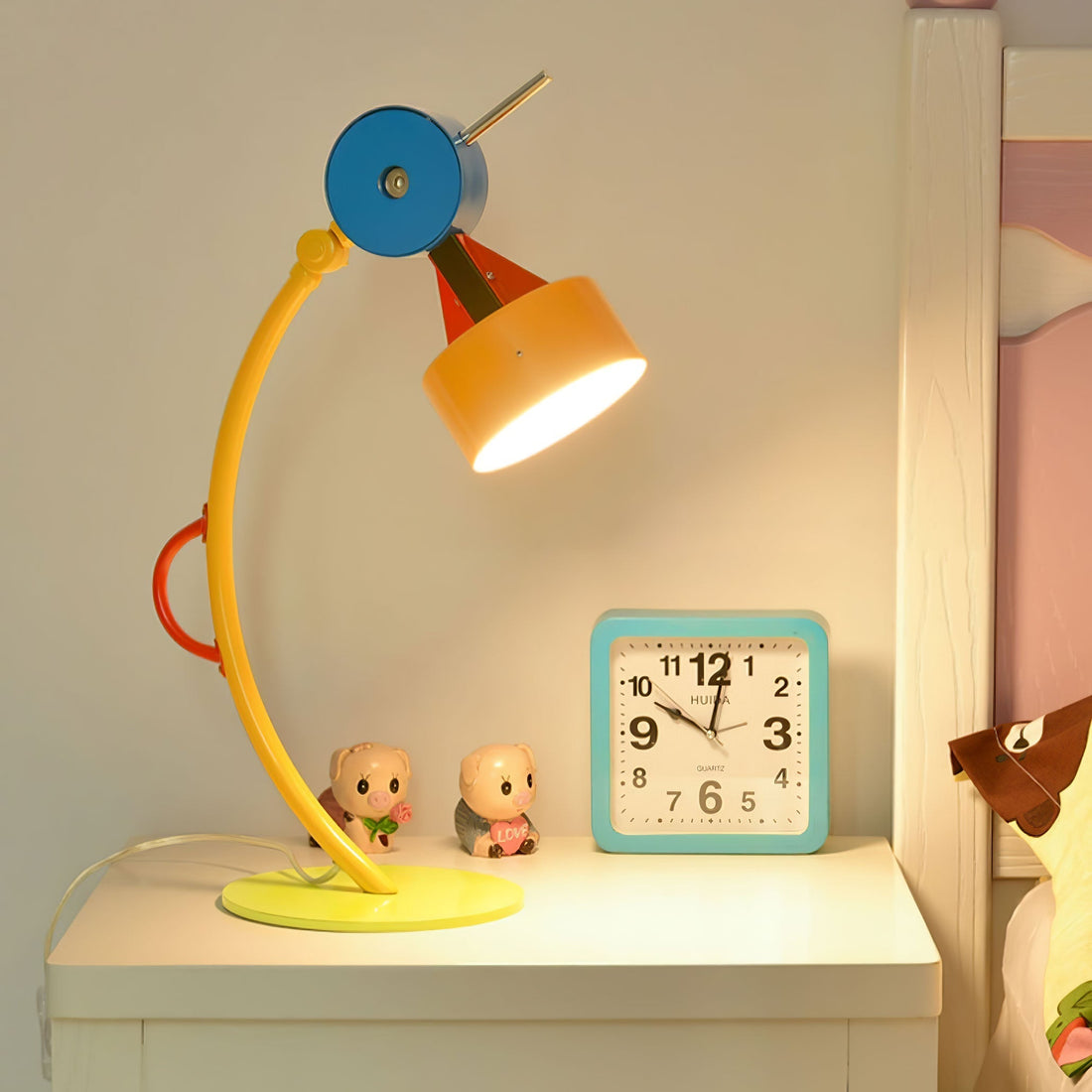 Colorful Curved Table Lamp