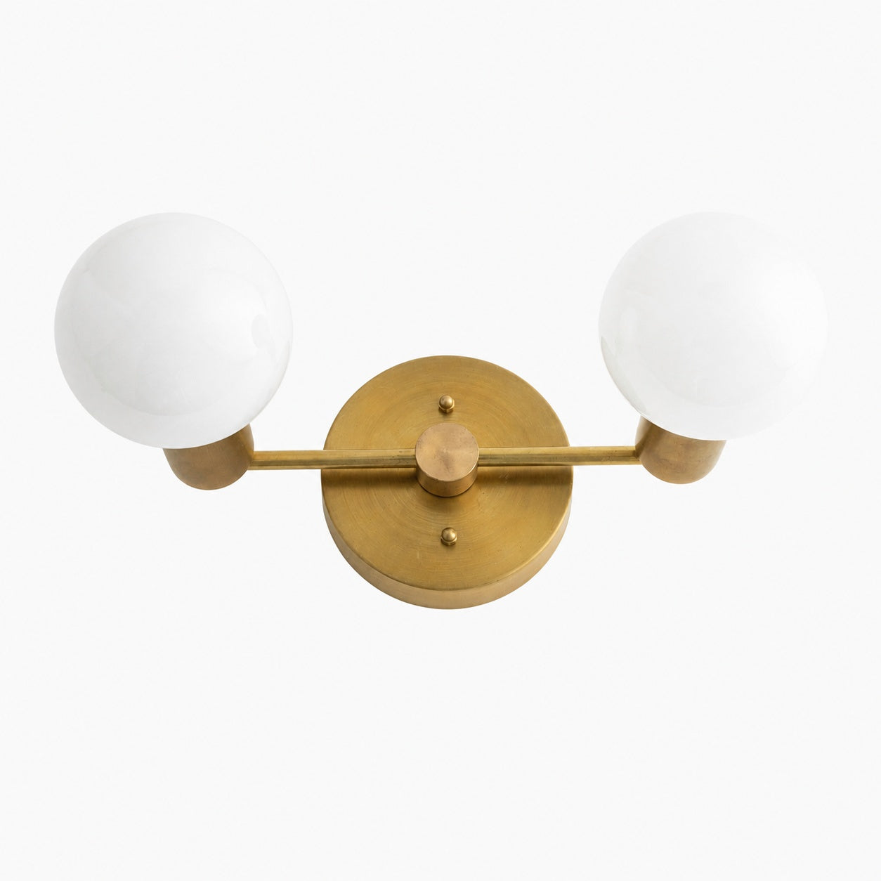 Glorica Glass Vanity Light - Modern Brass Wall Sconce for Bathroom Style