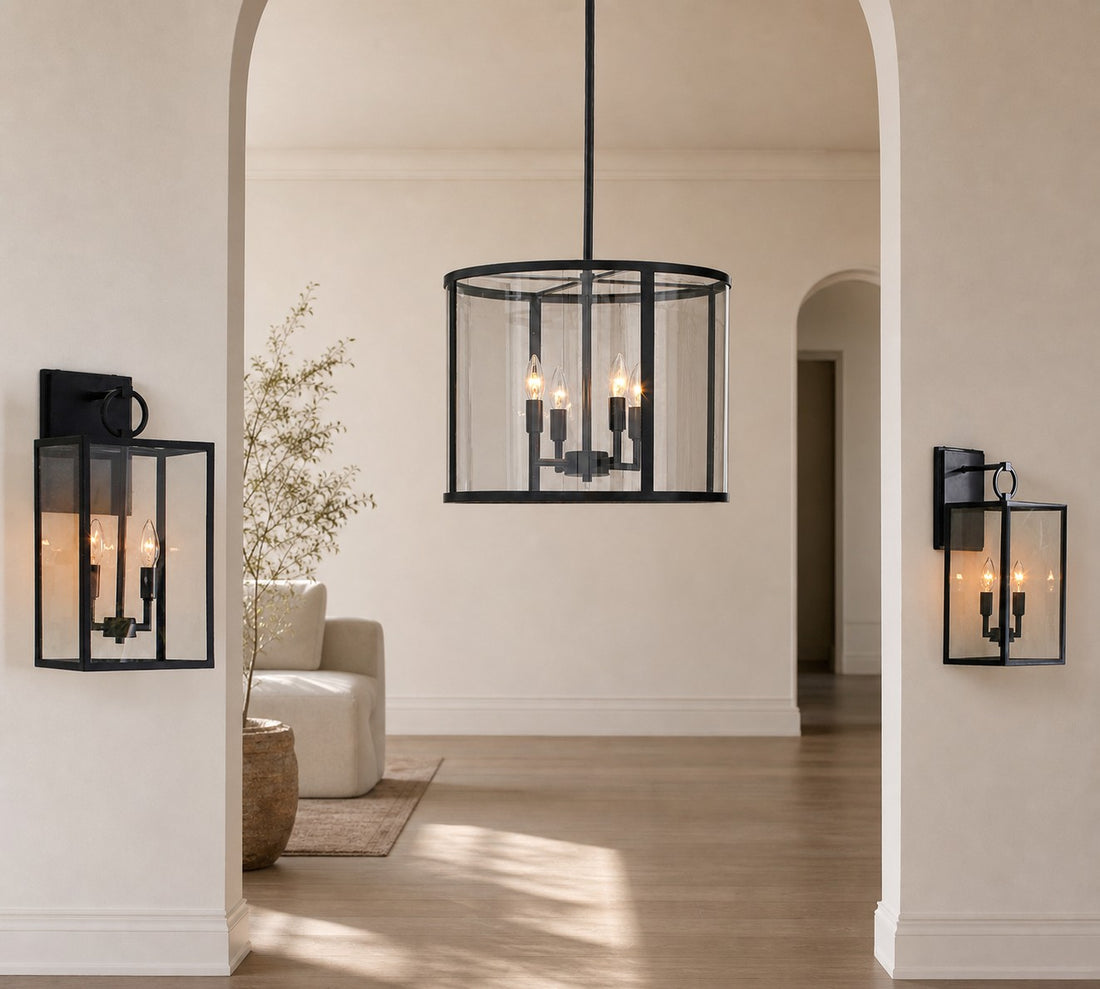Ferrix Industrial Iron Outdoor Wall Lamp - Lighting Stylish Exterior Glass Lighting