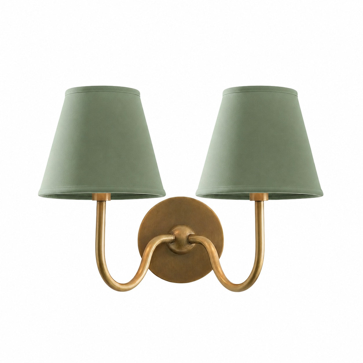 Luvora Vintage Pleated Shade Wall Lamp - Modern Brass Linen Wall Lighting