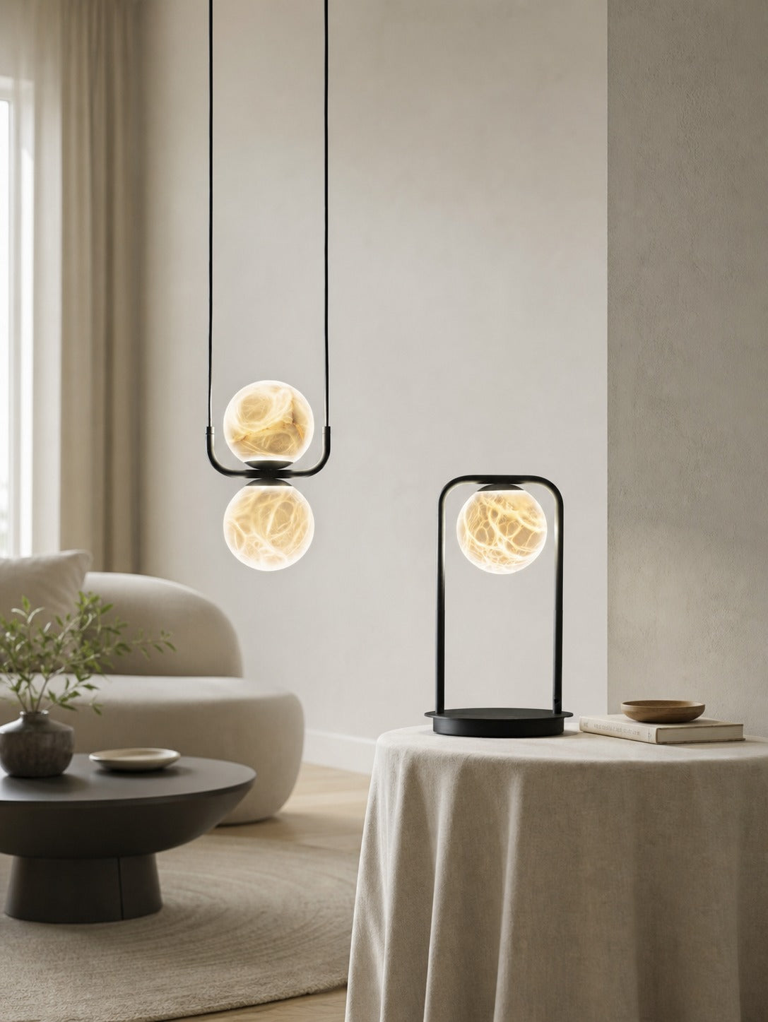Tribeca Alabaster Table Lamp