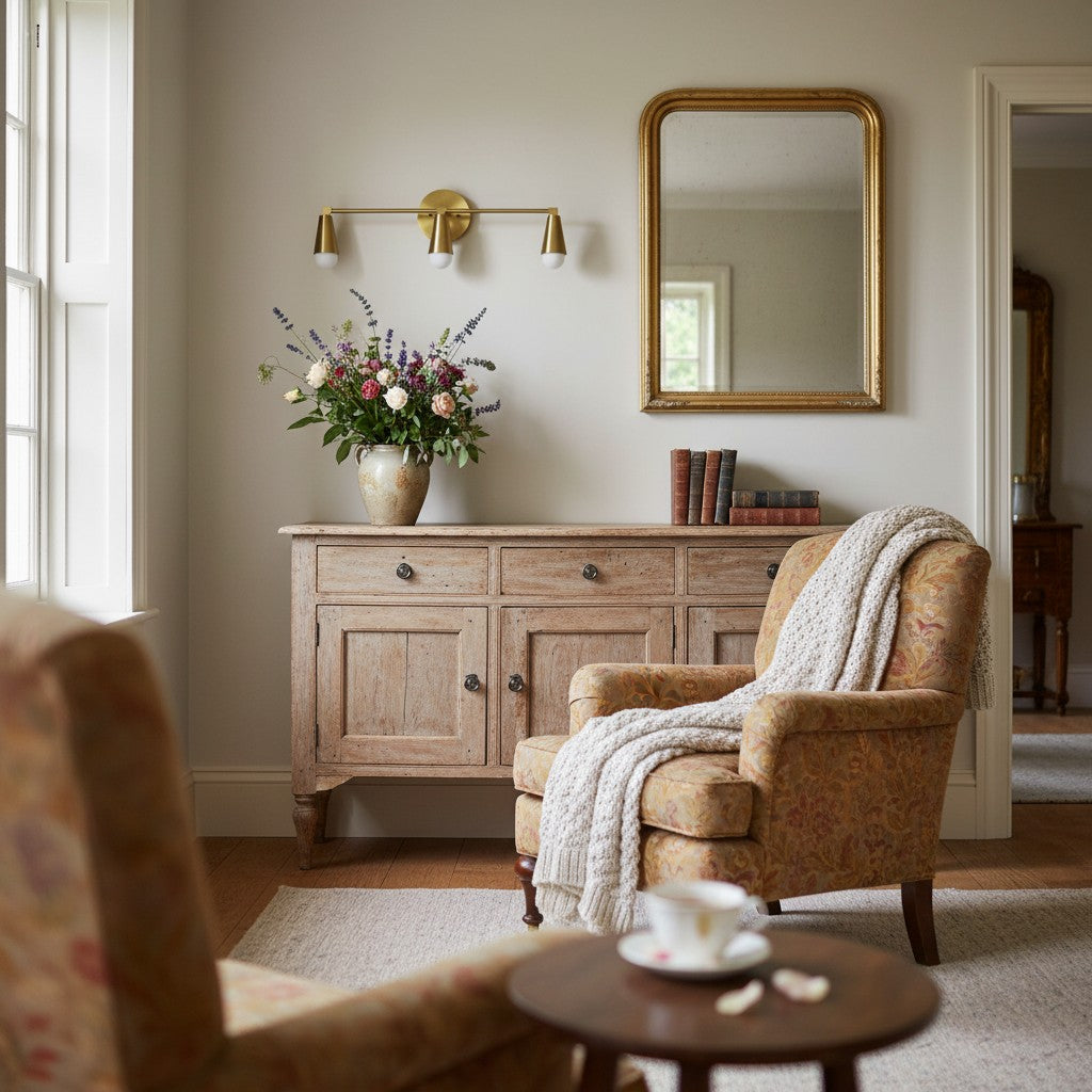 Pyralis Cone Artistic Triple Light Wall Fixture for Bedroom or Dressing Room