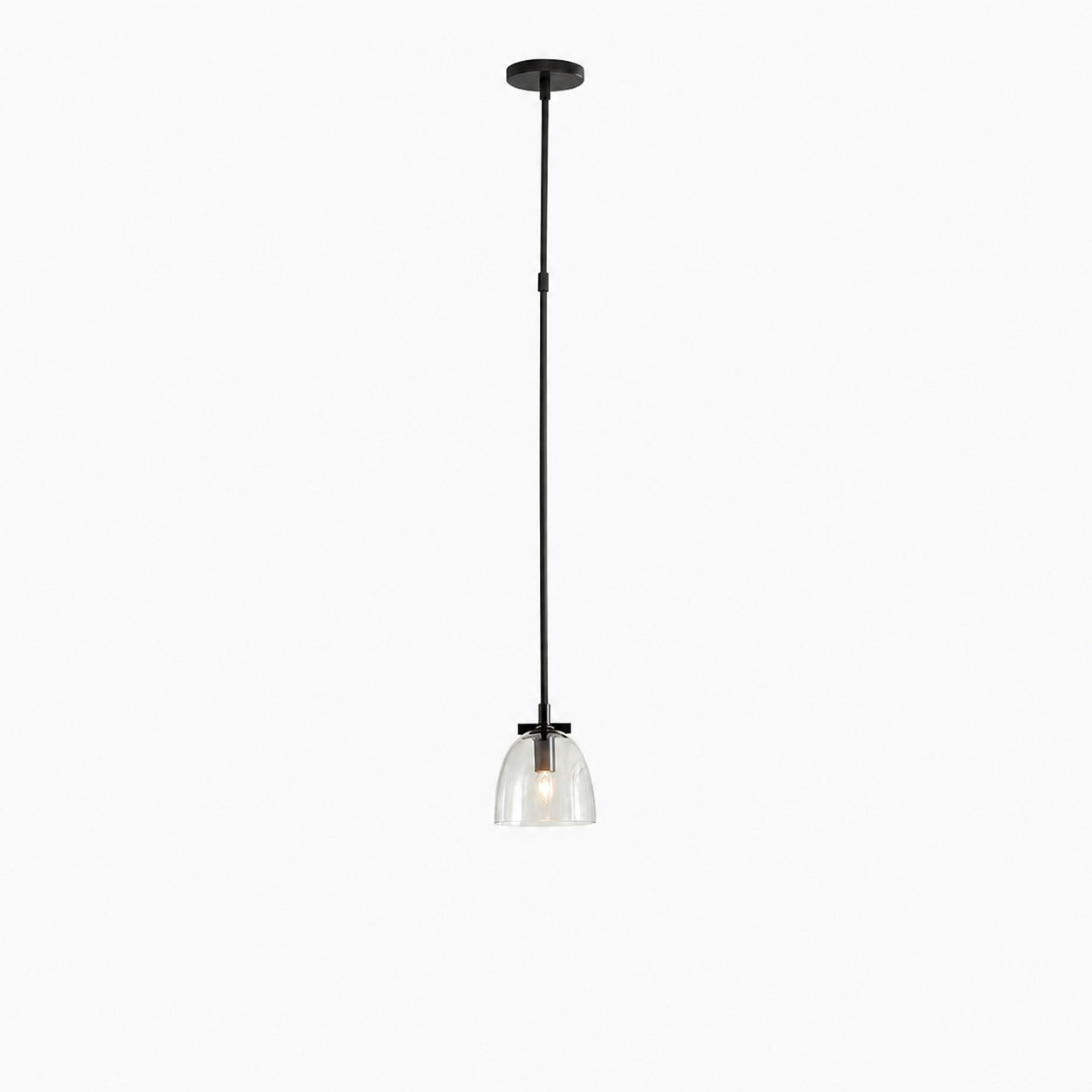 Auria Metal Brass Pendant Lighting - Vintage Finish with Glass Shade