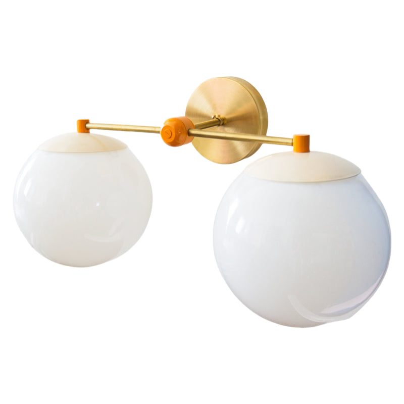 Two Lights Colorful Ernest Sconce - Bubble Pop Vanity Bathroom Sconces