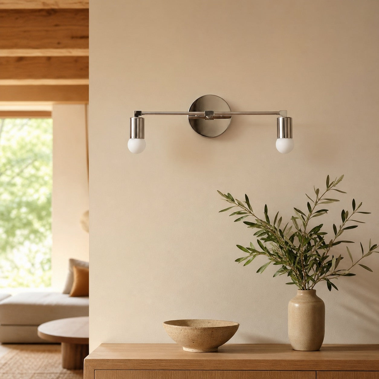 Mobilux Line industrial Bathroom Vanity Light - Minimalist Wall Sconce - Elegant Fixture