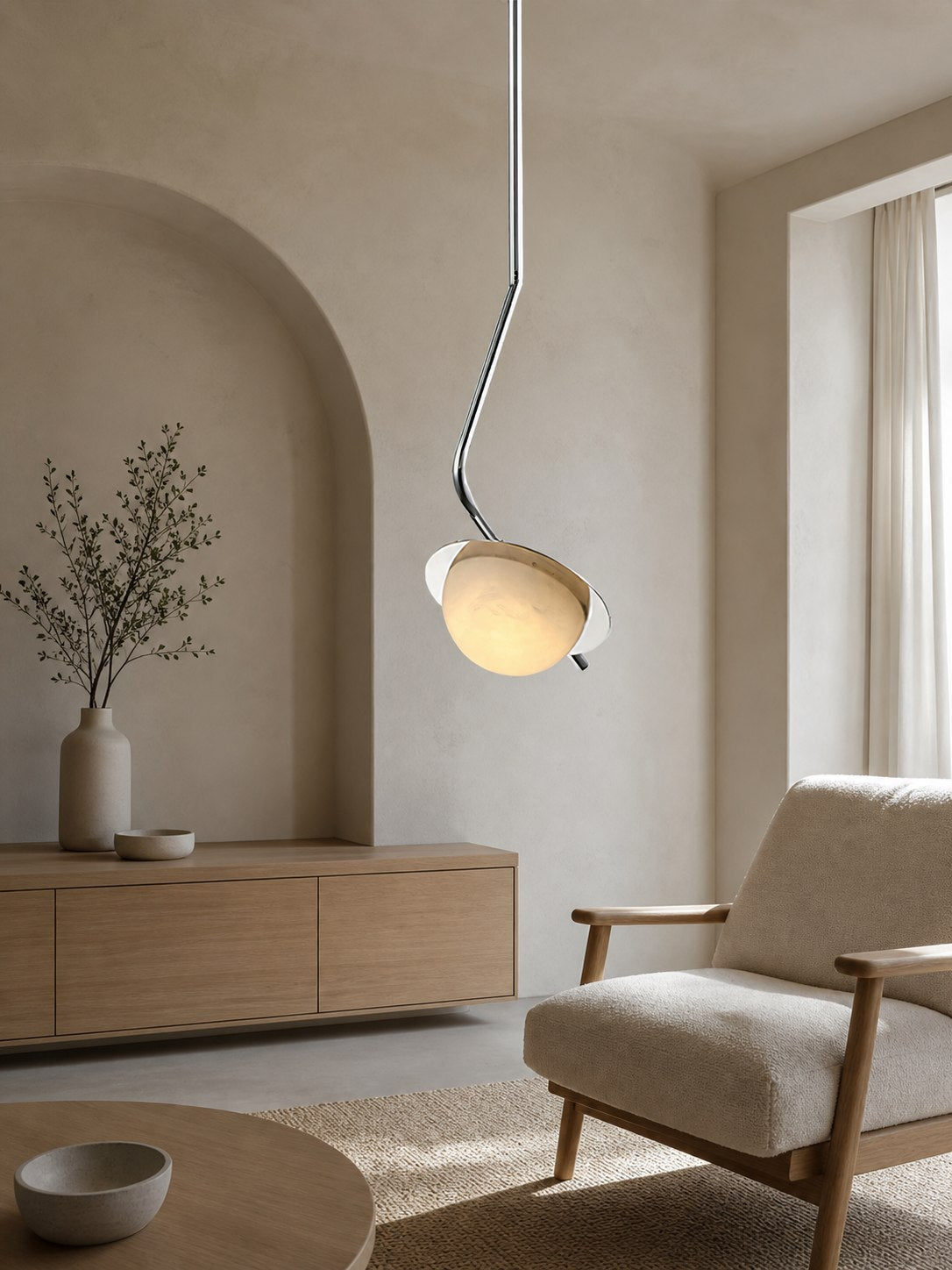 Chic Luminance Alabaster Pendant Light