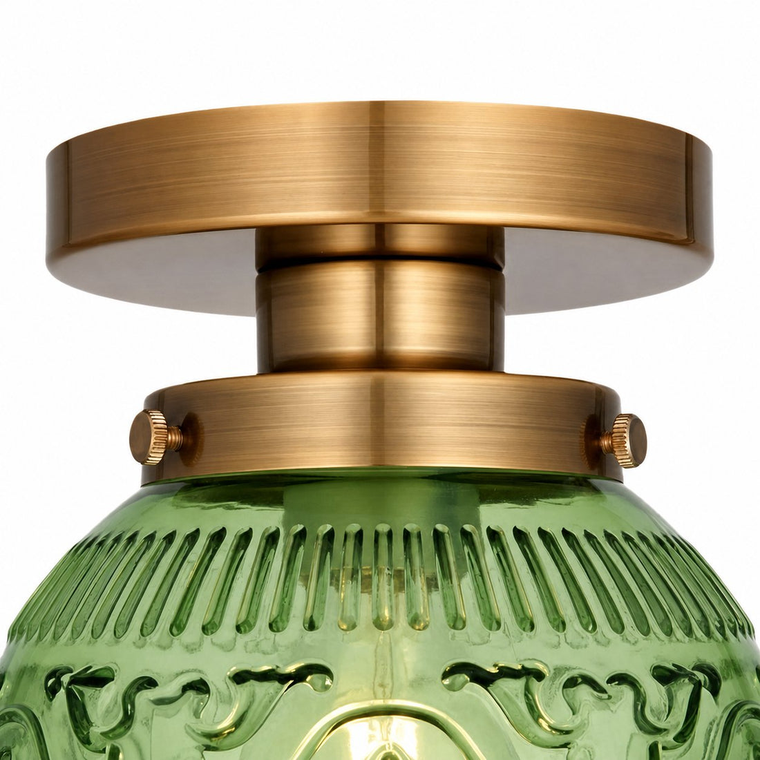 Naveliro Sphere Glass Flush Mount Ceiling Light - Timeless Design for Living Room and Kitchen