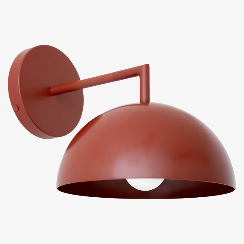 Metio Dome Shaped Minimalist Metal Design Wall Light – Ideal for Living Rooms and Bedrooms