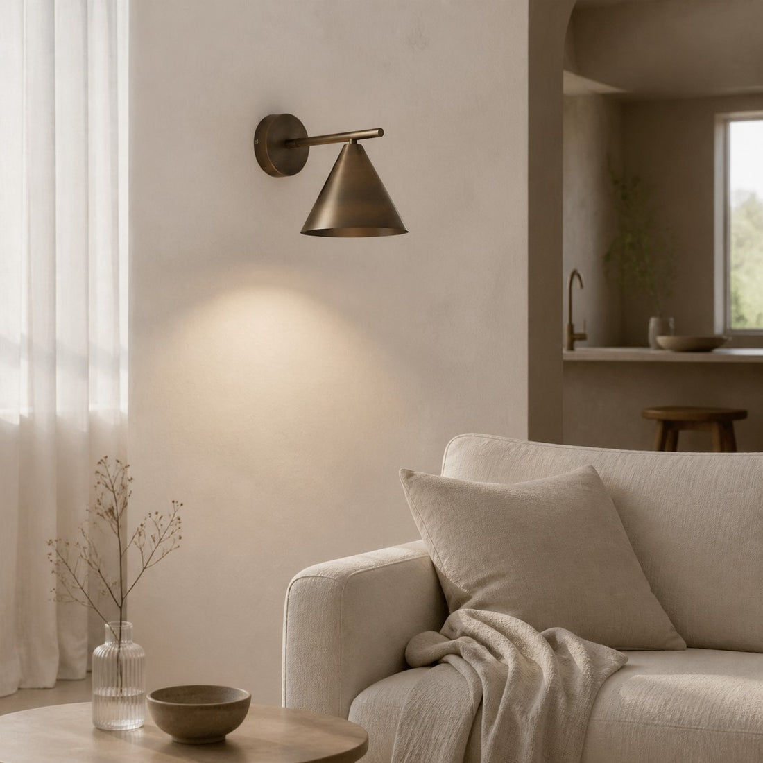 Oricone Modern Adjustable Arm Wall Light – Minimalist Metal Design for Home Interiors