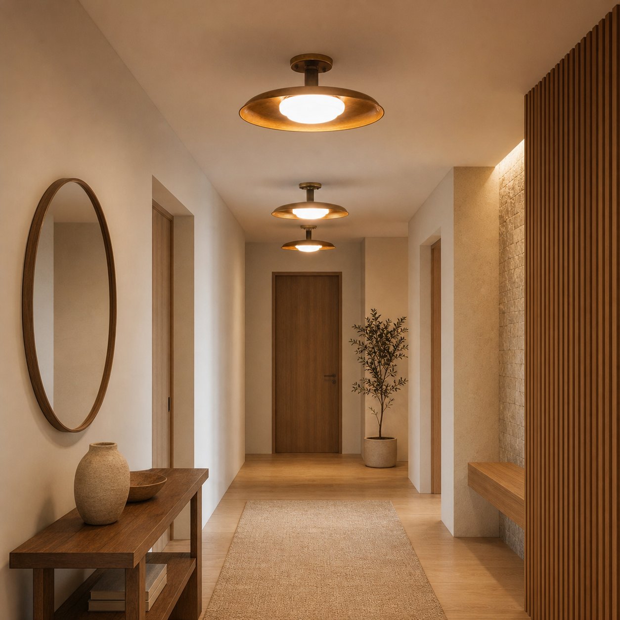 Pot-Lid Style Flat-Panel Ceiling Light