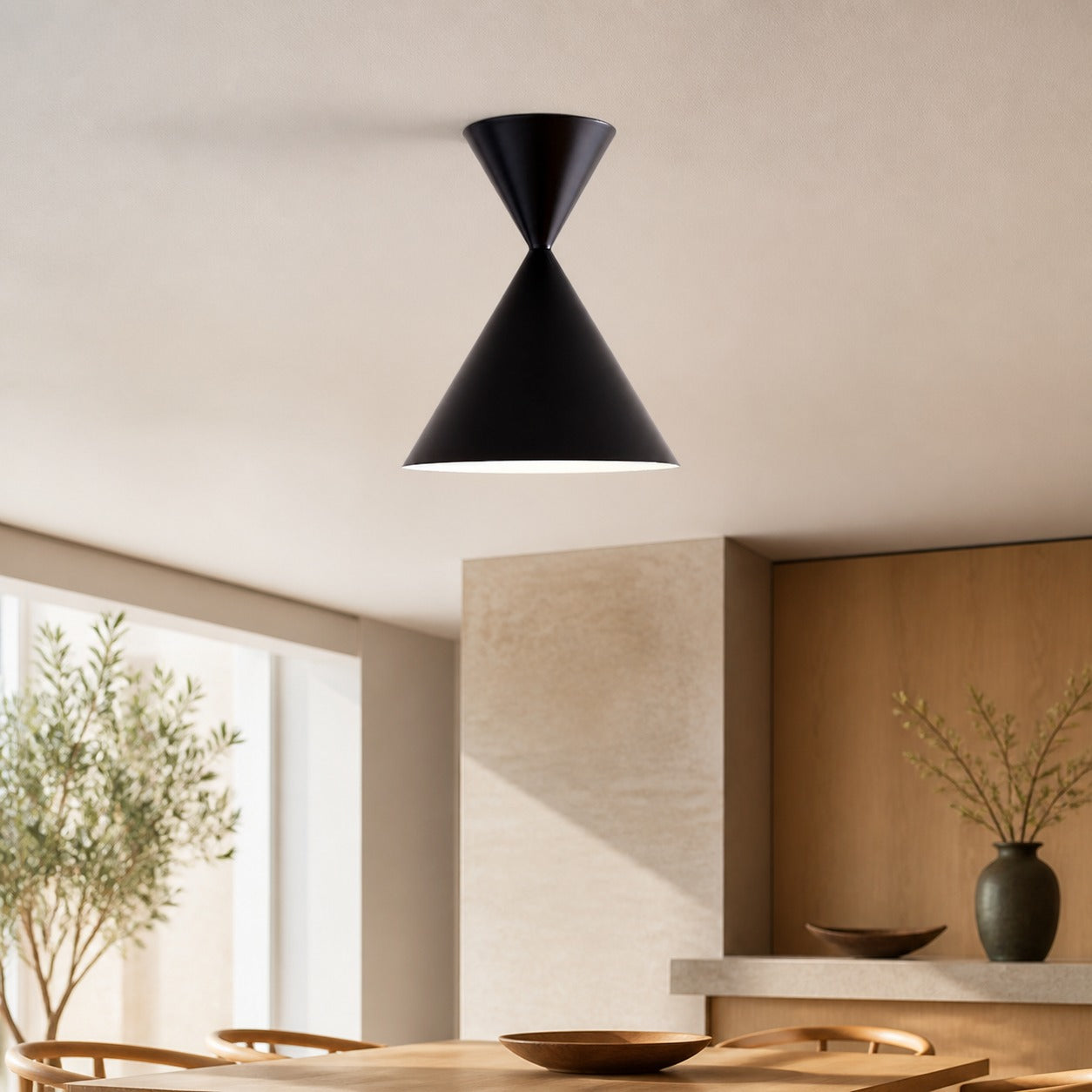 Brivana Semi-Flush Ceiling Light - Modern Home Lighting