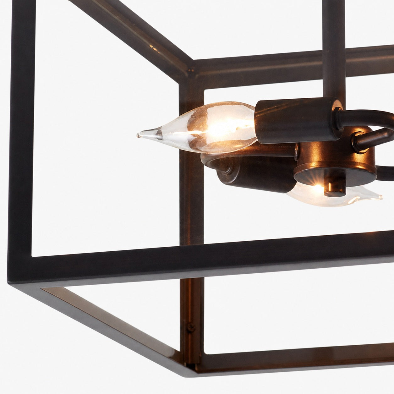 Ferrix Minimalistisch Iron Flush Mount Ceiling Light - Modern Outdoor Glass Ceiling Lamp