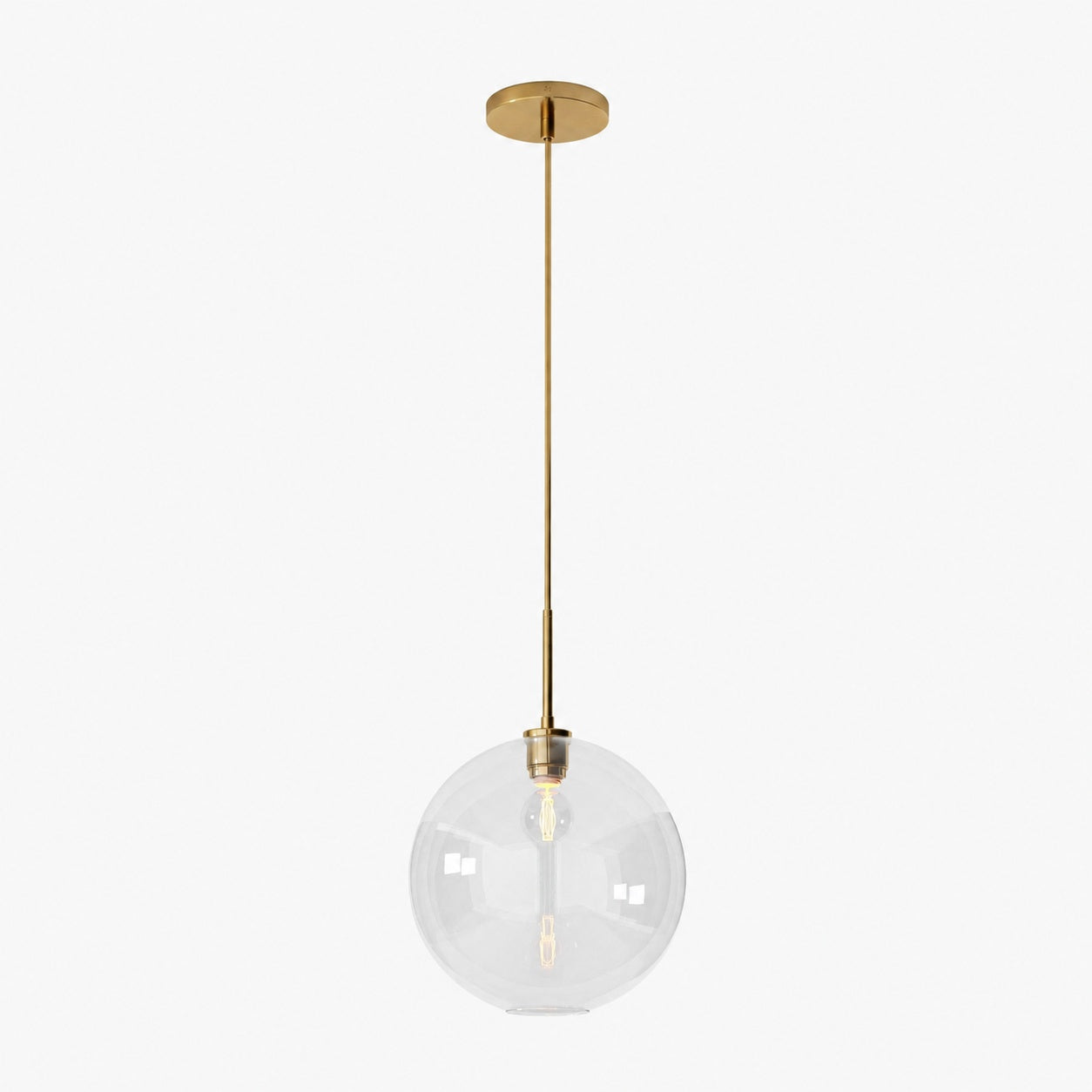 Selvion Sculptural Globe Pendant Light - Modern Glass Pendant Lamp - Sleek Design