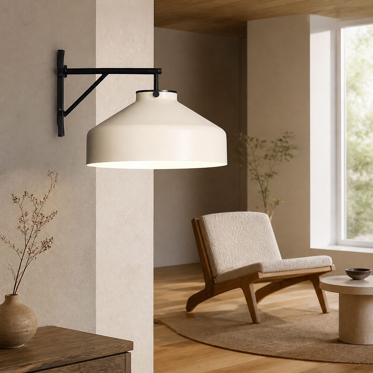Hanton Minimalist Outdoor Wall Light - Matte Metal Industrial Sconce for Modern Spaces