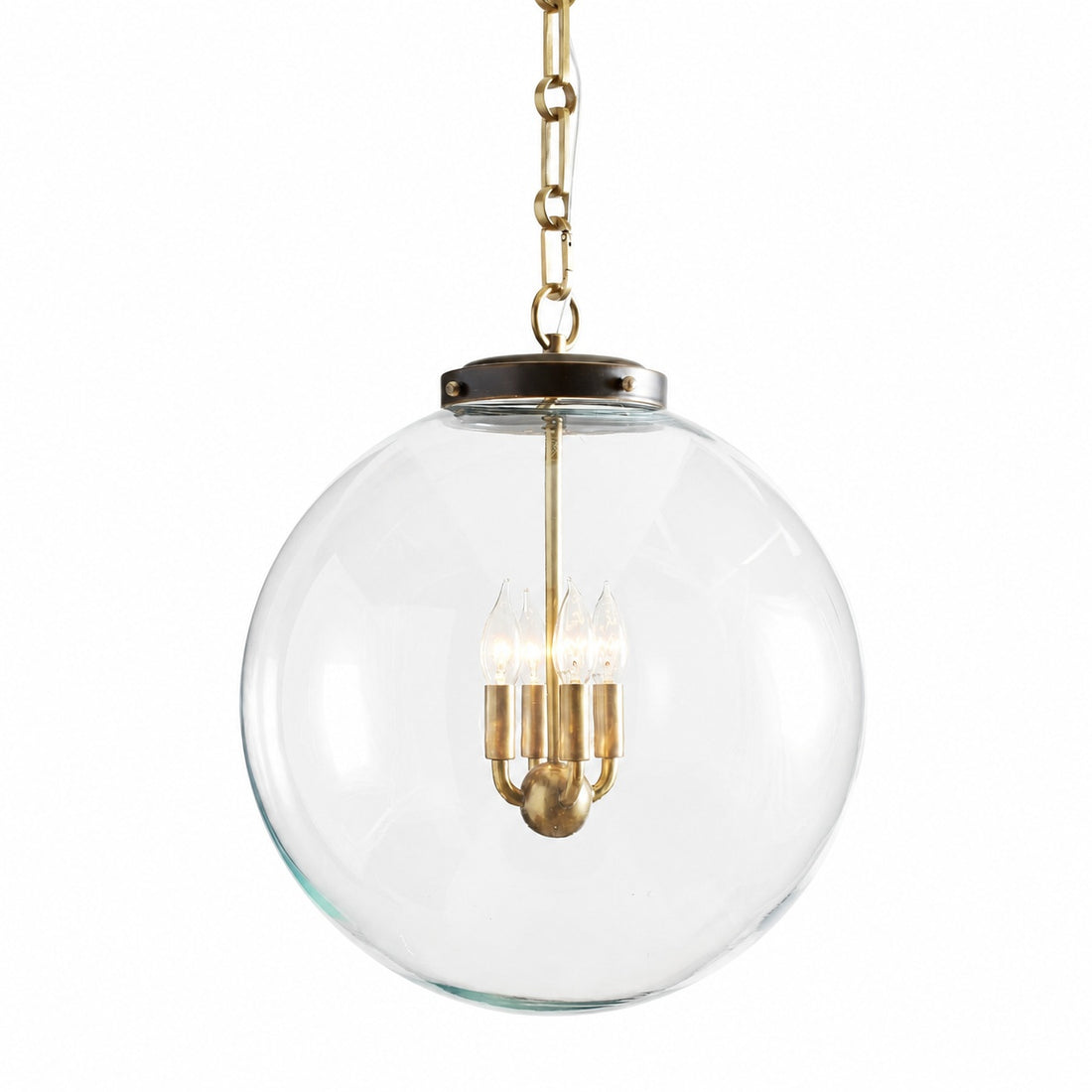 Sterling Minimalist Glass Pendant Collection - Vintage Brass Lighting Design