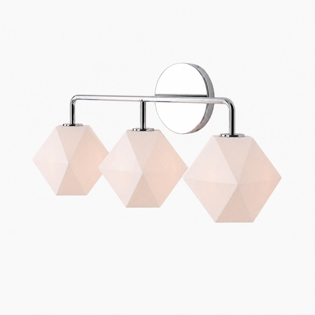 Talvior Geometric Modern Bathroom Sconce - Faceted Shade Light in Luxe Finishes