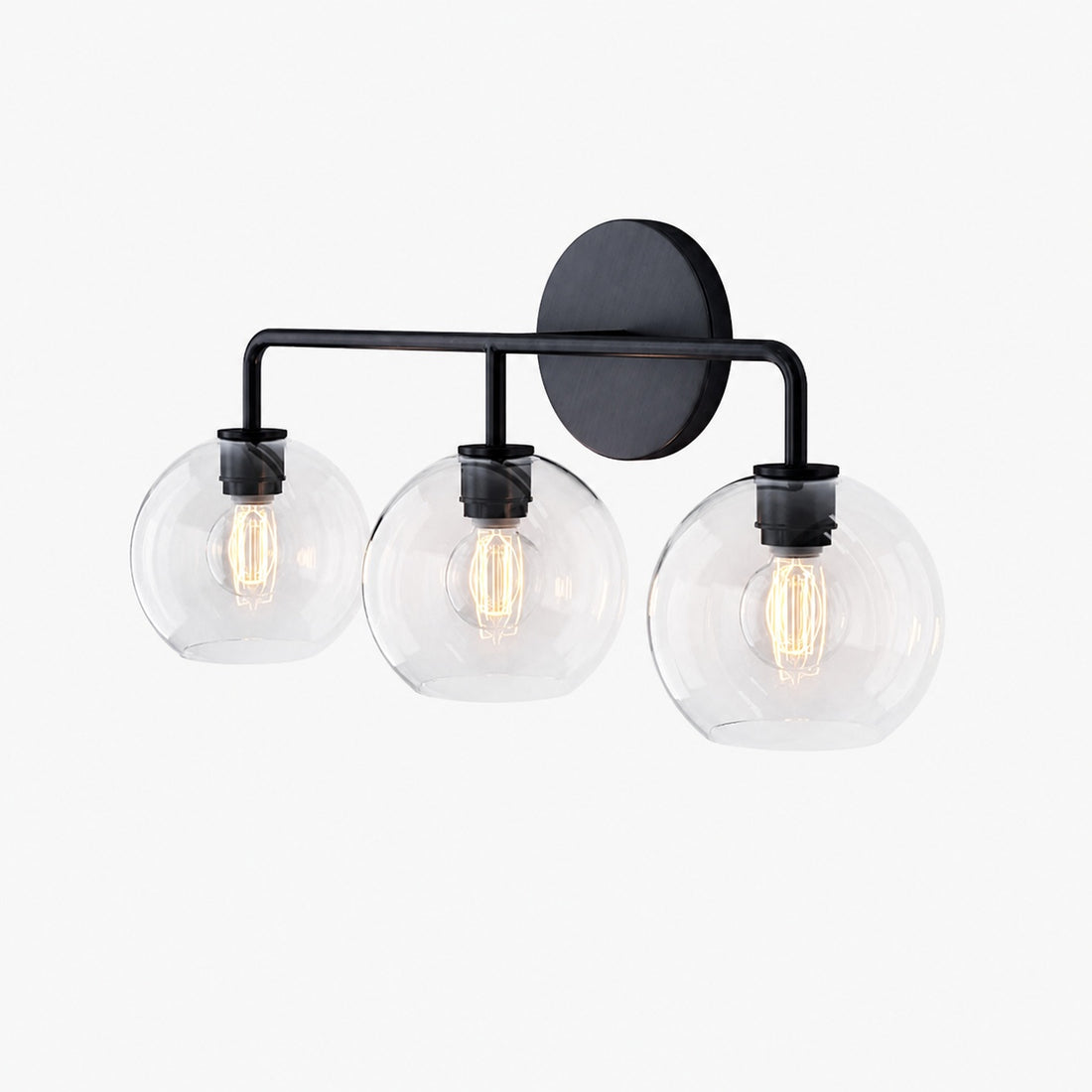 Selvion Artistic Globe Sconce Light - Handcrafted Glass Sculptural Wall Fixture