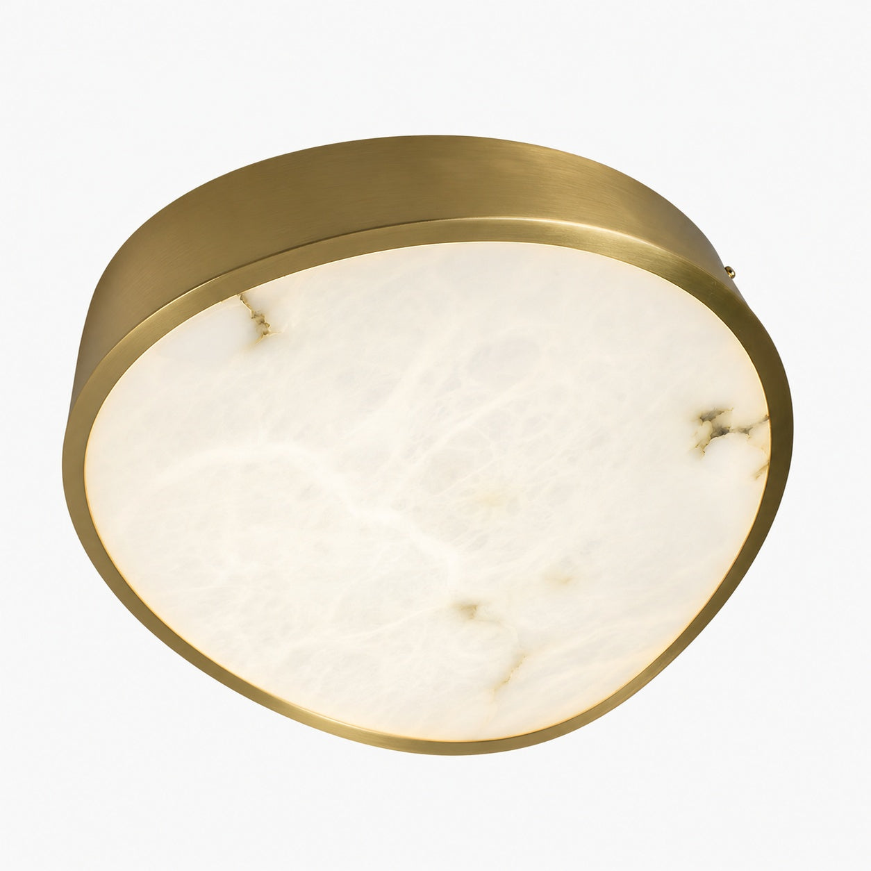 Geometric Alabaster Recessed Ceiling Light