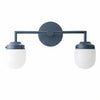 Opalume Glass Double Vanity Light - Vintage Style Bathroom Double Wall Lighting