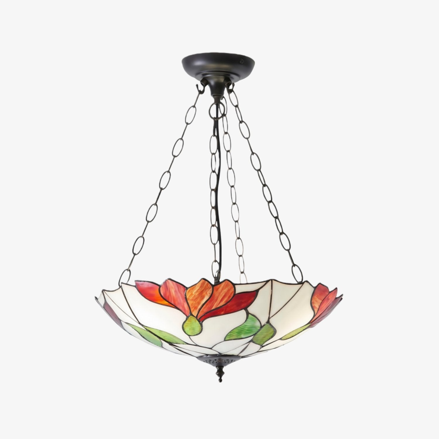 TF Botanica Floral Glass Ceiling & Pendant Lighting - Art Glass Style Fixture for Rooms