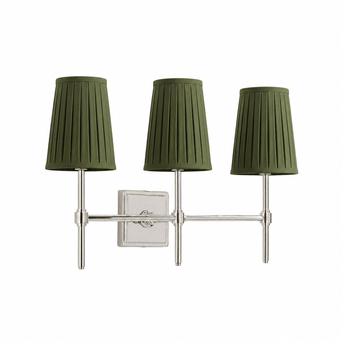 Derlina White Linen Shades Wall Lamp – Retro Metal Multi-Head Lighting Fixture