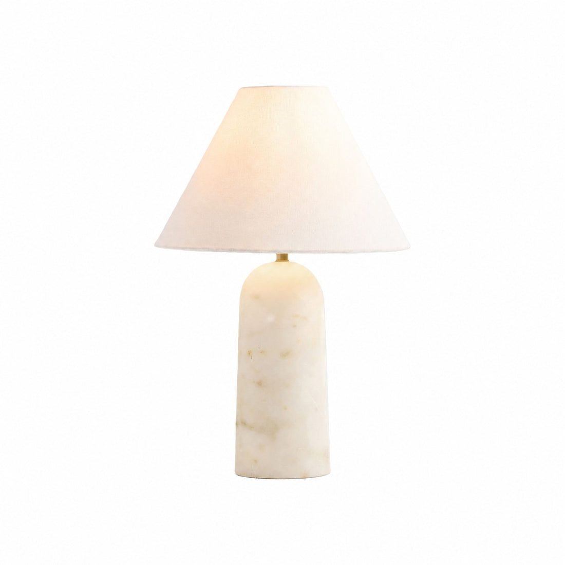 Albi Minimalist Marble Table Lamp – Elegant Fabric Shade Suitable for Any Room
