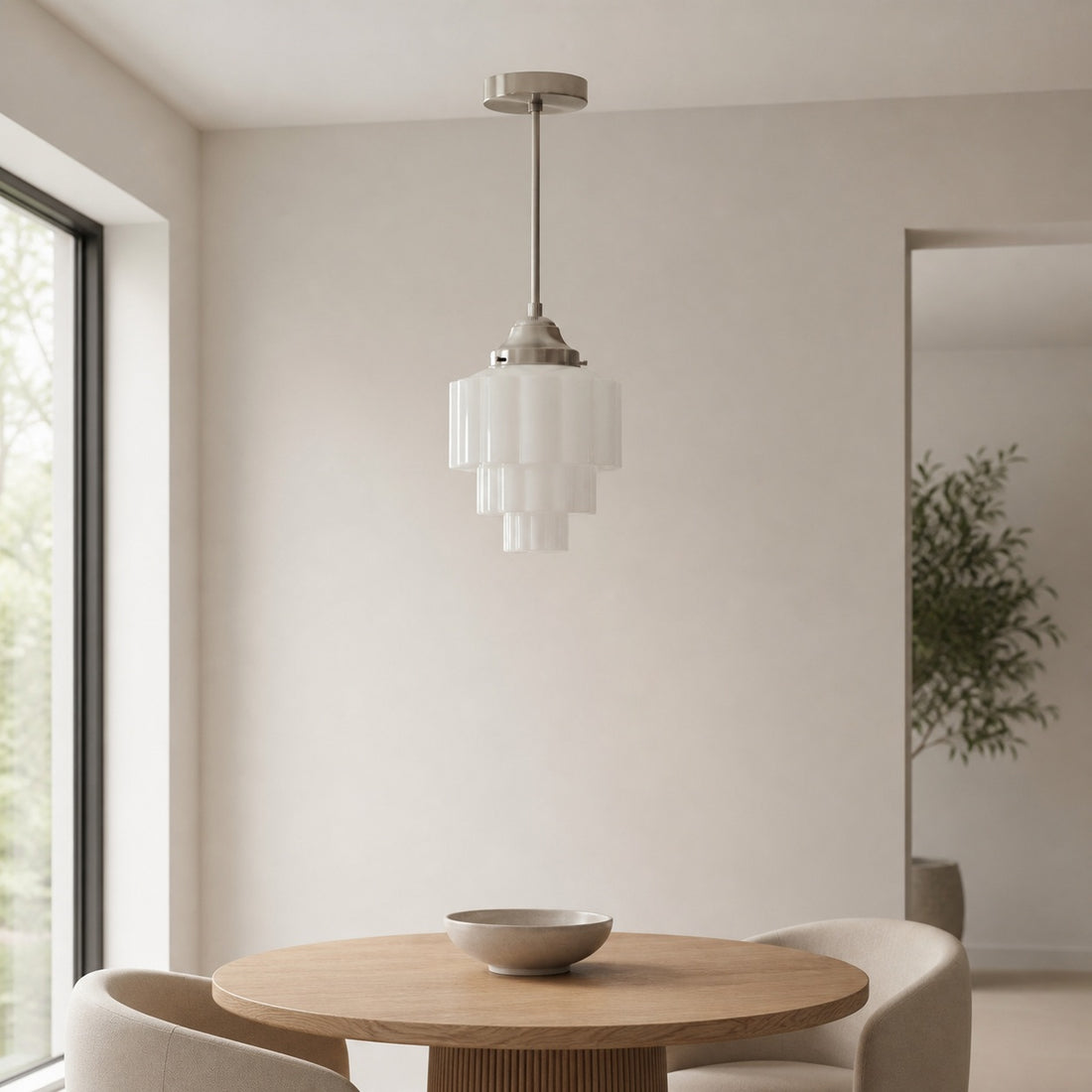 Geotower Glass Pendant Light - Elegant Home Lighting
