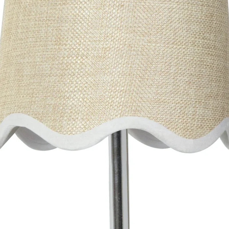 Glissum Contemporary Metal and Linen Wall Lamp with Soft Diffused Shade for Hallway or Entry