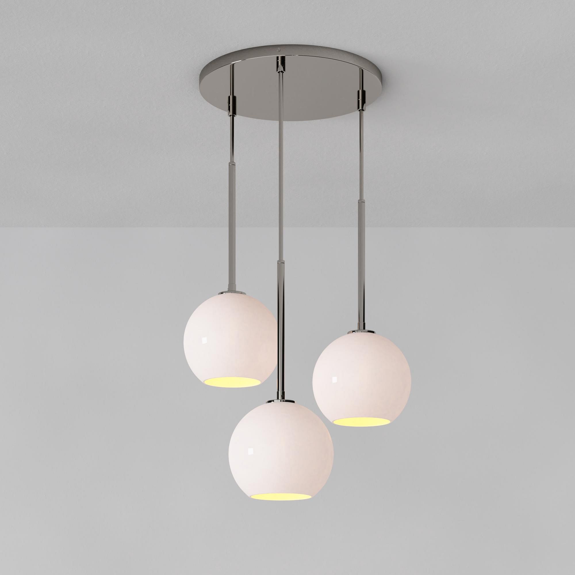 Selvion Minimalist Crystal Chandelier - Handcrafted Glass Sculptural Lighting Fixture