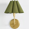 Capirise Scalloped Wall Sconce Light - Metal Bedroom & Hallway Lighting Fixture