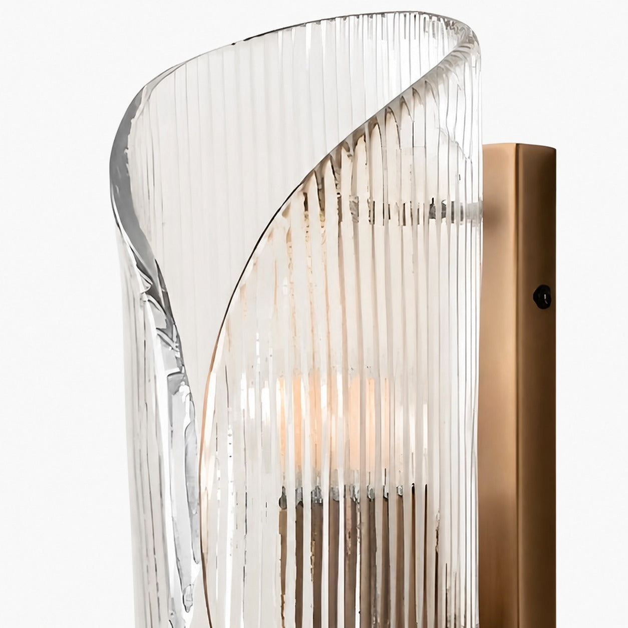 Velora Cylinder Glass Wall Light – Refined Brass Wall Sconce for Entryway or Bedside
