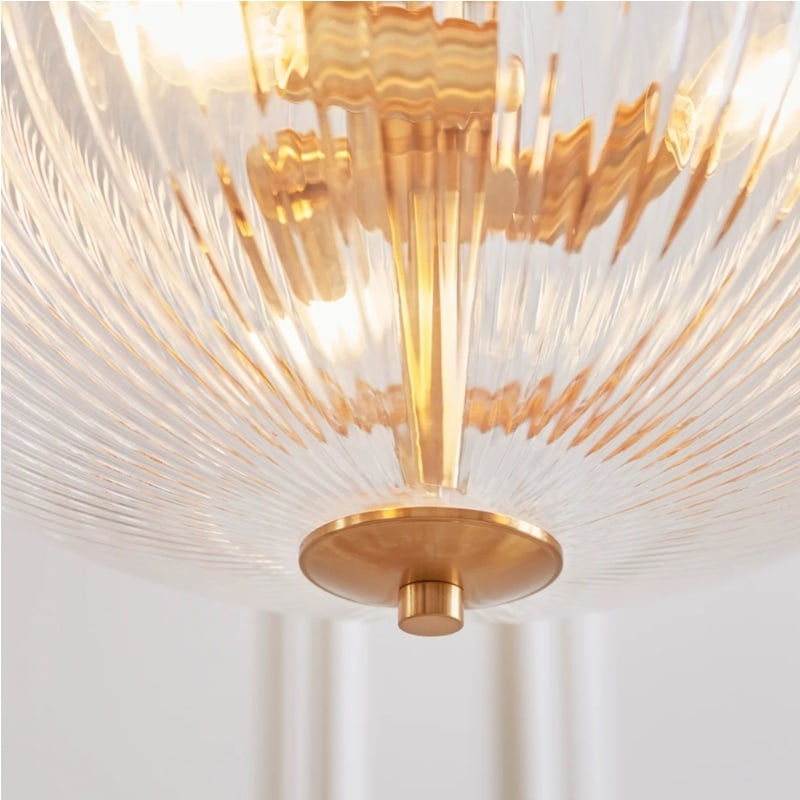 Luntra Contemporary Multi-Light Pendant with Textured Glass for Bedrooms and Hallways