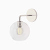Selvion Artistic Globe Sconce Light - Handcrafted Glass Sculptural Wall Fixture