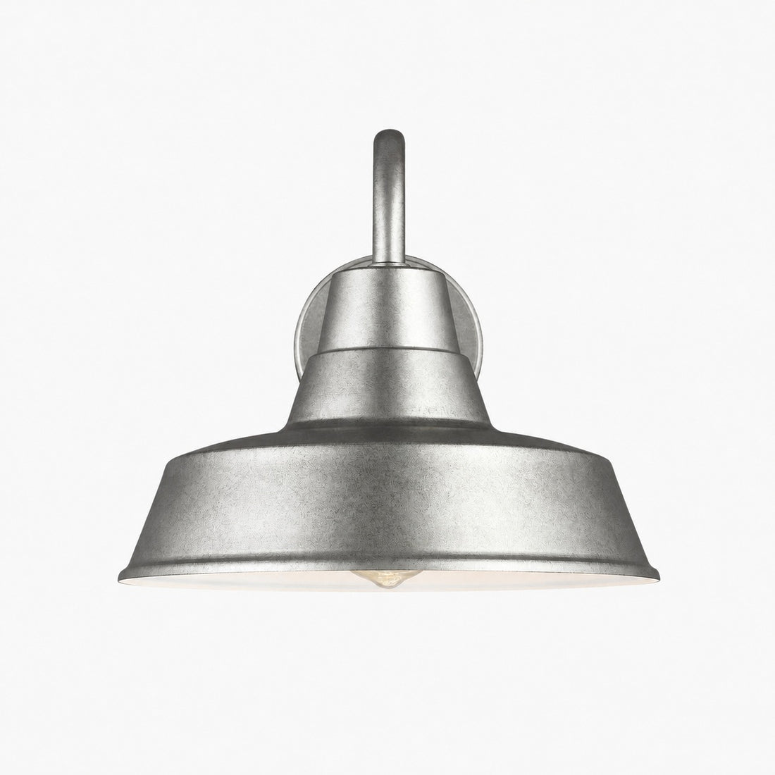 Korvi Outdoor Metal Sconce - Aluminum Pewter Wall Light