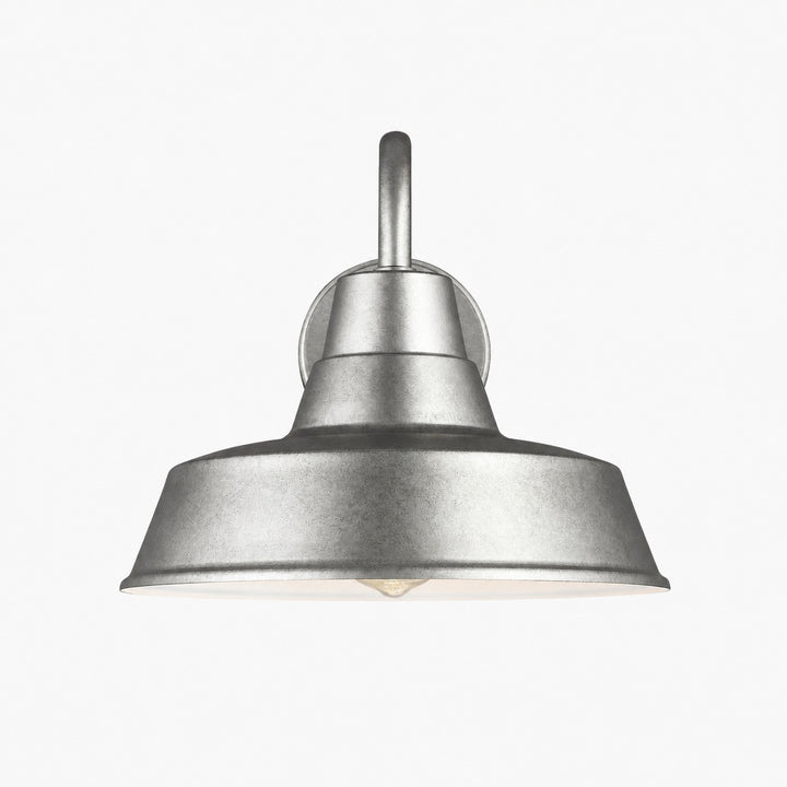 Korvi Outdoor Metal Sconce - Aluminum Pewter Wall Light