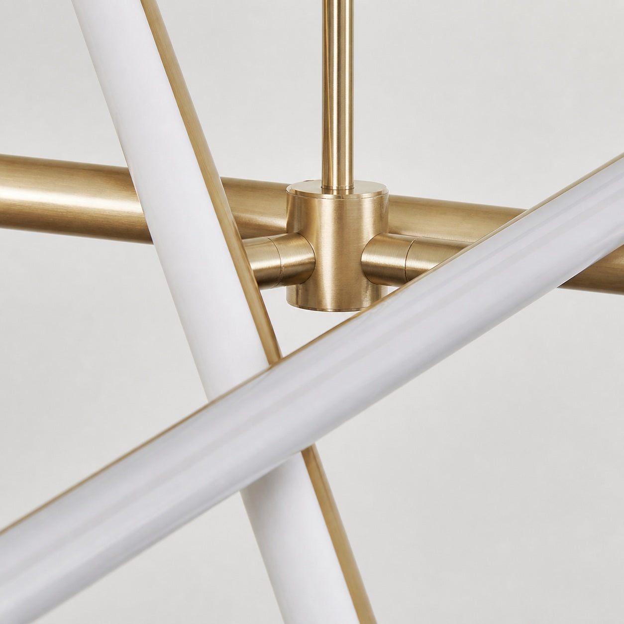 Voro Minimalist Chrome Light Rods - LED Semi-Flush Mount Ceiling Light