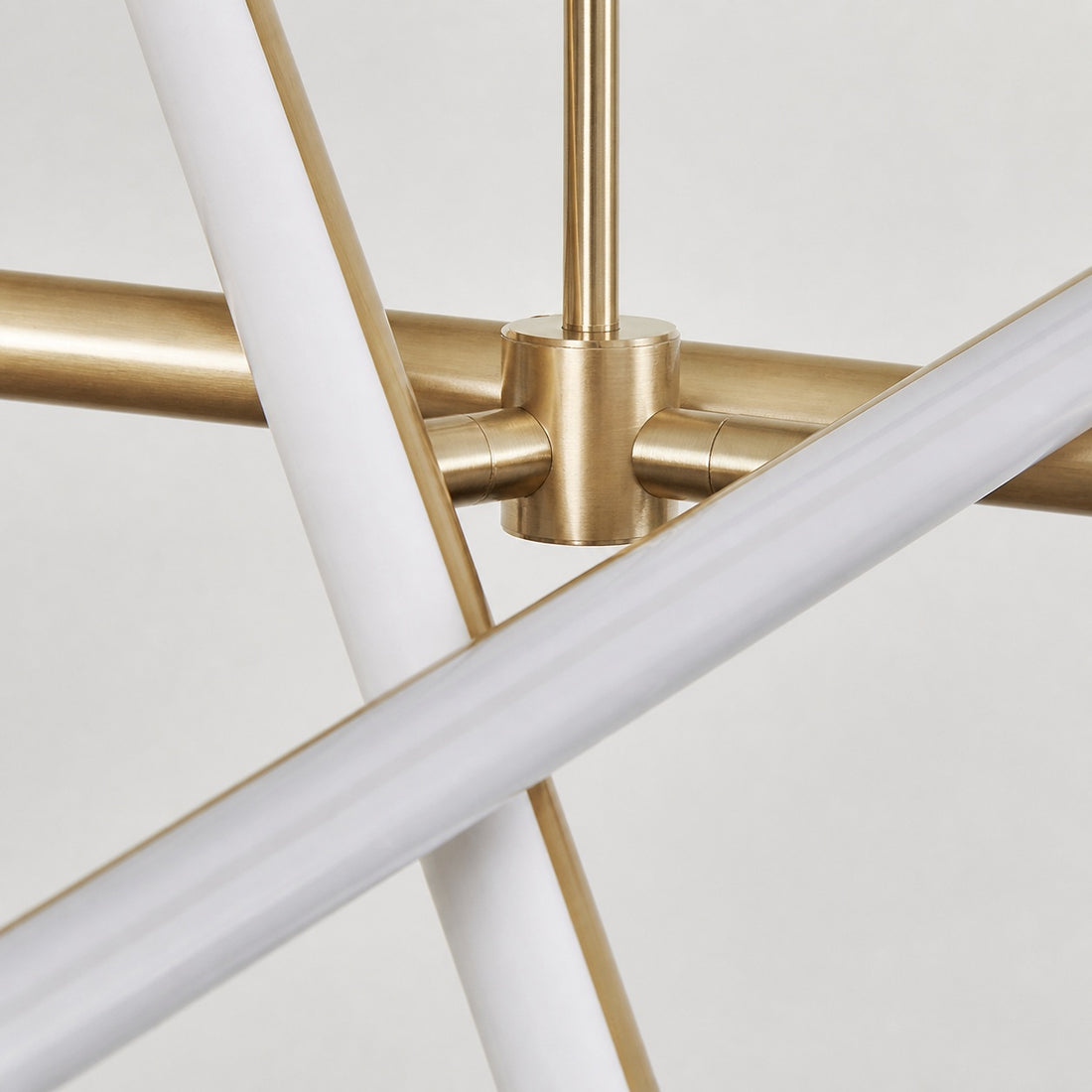 Voro Minimalist Chrome Light Rods - LED Semi-Flush Mount Ceiling Light