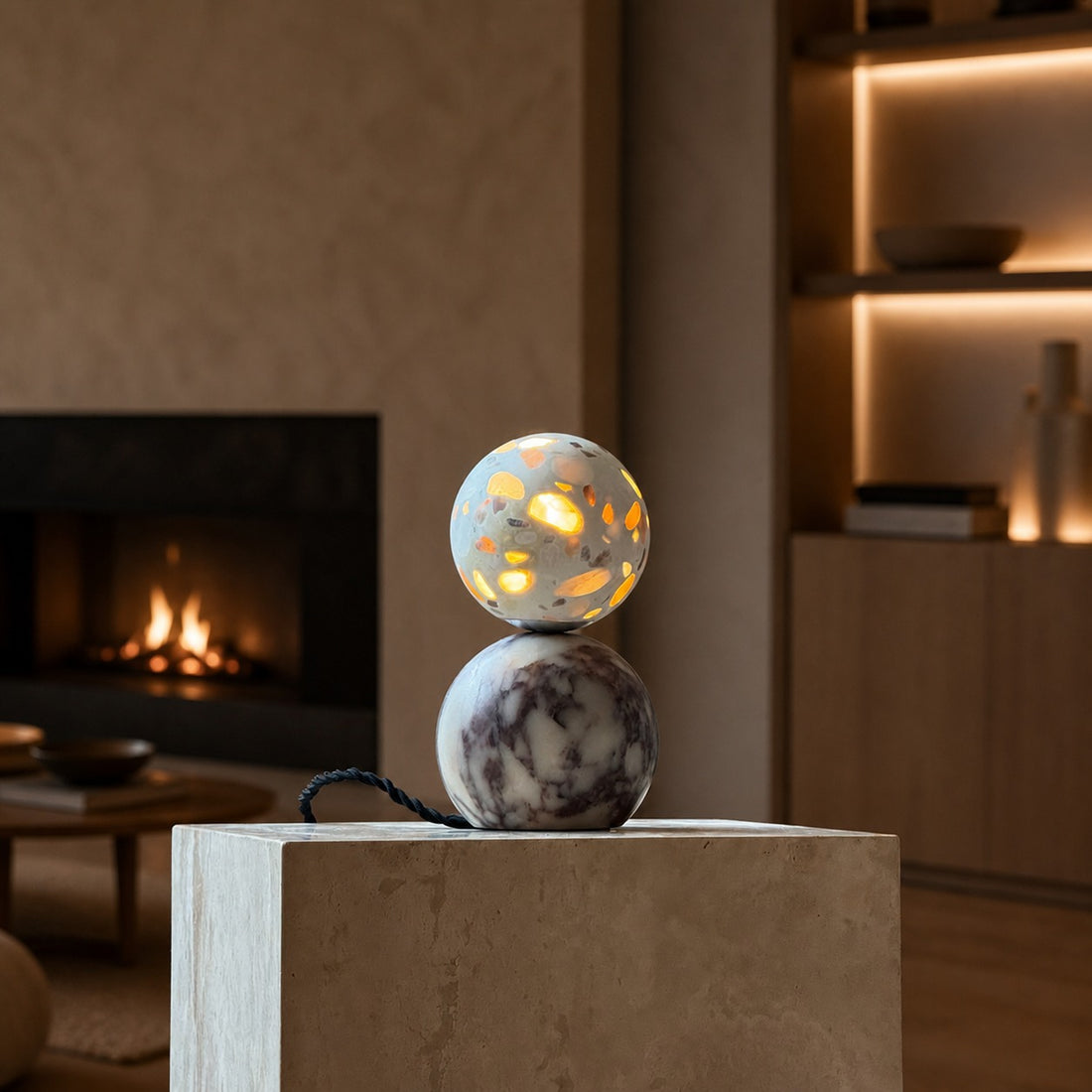 Lucide Marble Table Lamp