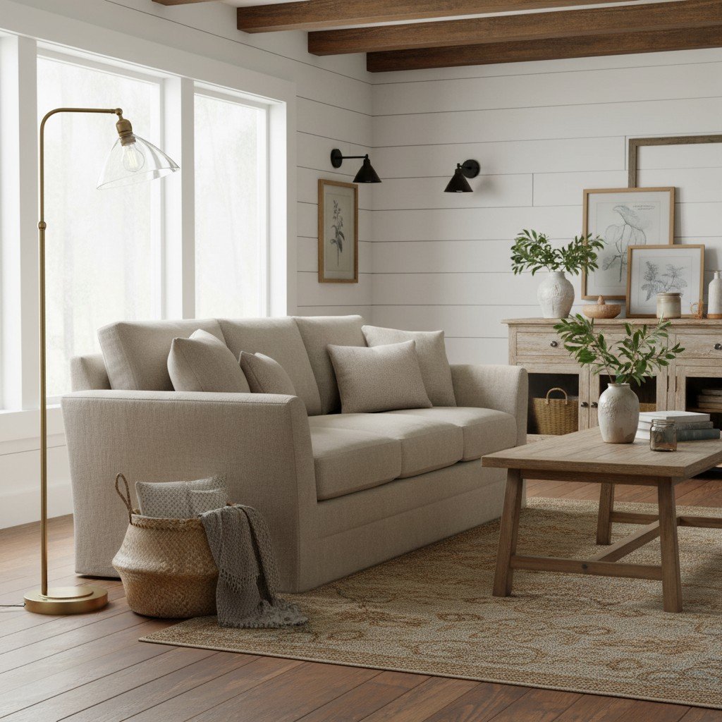 Clarione Art Deco Floor Lamp with Clear Glass Shade and Metal Base