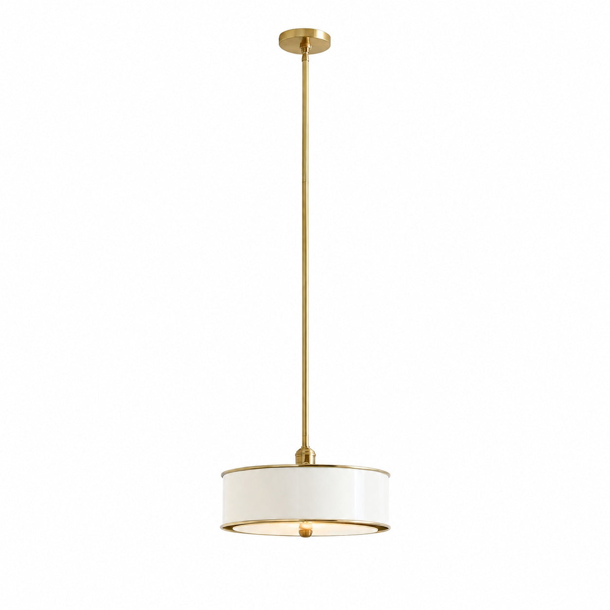 Forvara Metal Drum Pendant Light - Farmhouse Style Kitchen Island Lighting