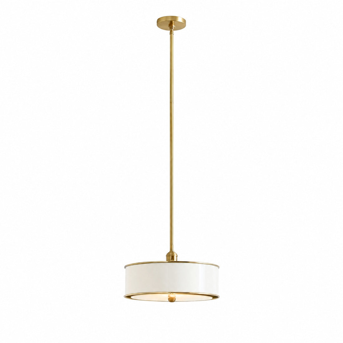 Forvara Metal Drum Pendant Light - Farmhouse Style Kitchen Island Lighting