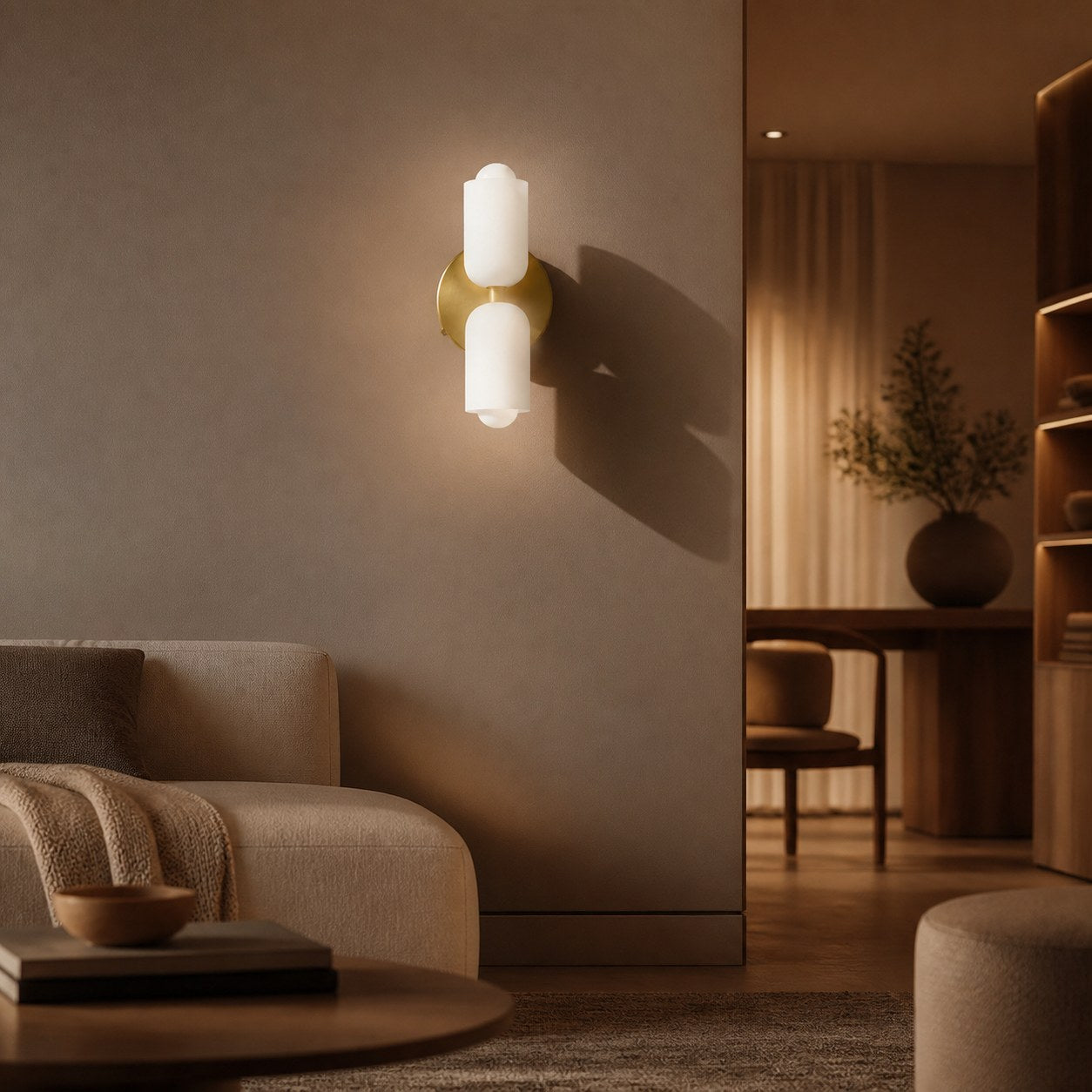 Symra Minimalist Nordic Wall Sconce - Dual‑Direction Modern Wall Light for Indoor Spaces N47