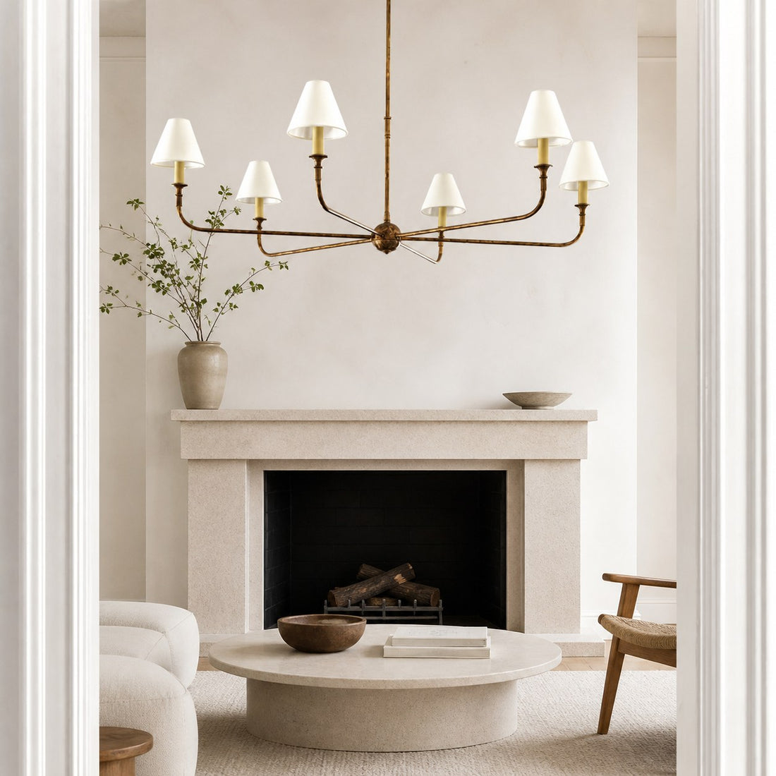 Piaf Grande Modern Industrial Metal Chandelier