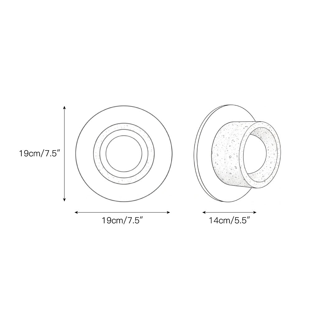 Logatec Traverine Wall Lamp