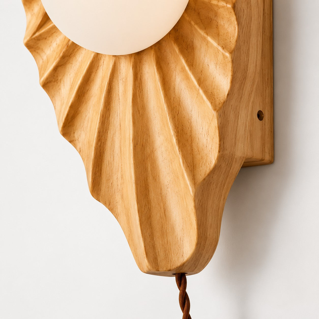 Natural Wood Wabi-Sabi Wall Lamp