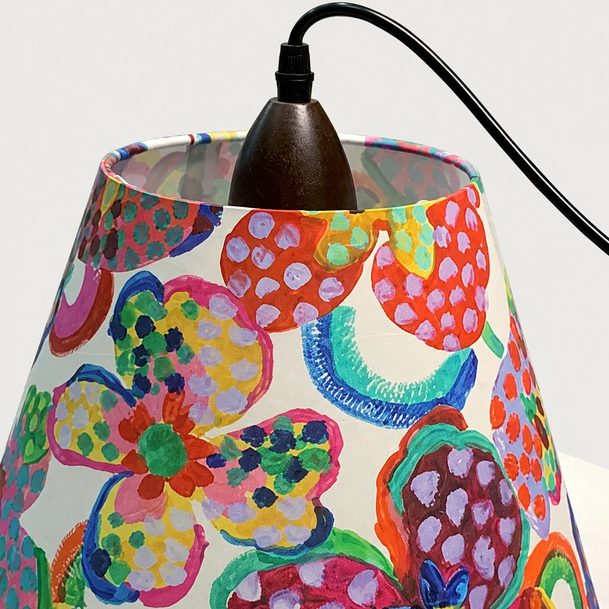 Colorful Floral Fabric Pendant Lamp