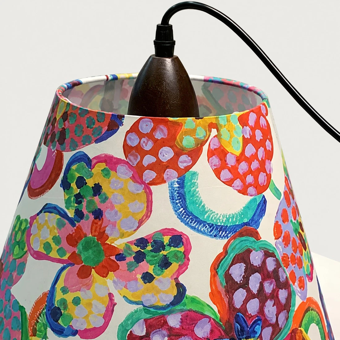 Colorful Floral Fabric Pendant Lamp